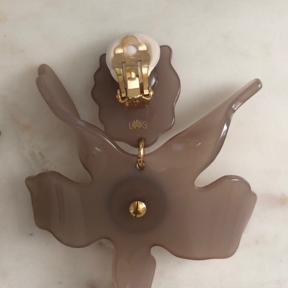 LELE SEDOUGHI Crystal Lily Earrings - Charcoal - Picture 5 of 6